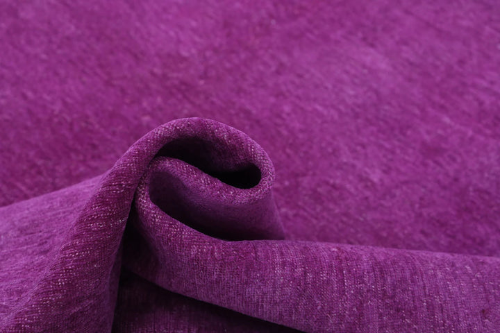 Purple Afghan Overdye Rug 7' 11" x 9' 4" Hand-Knotted | No. AT33270