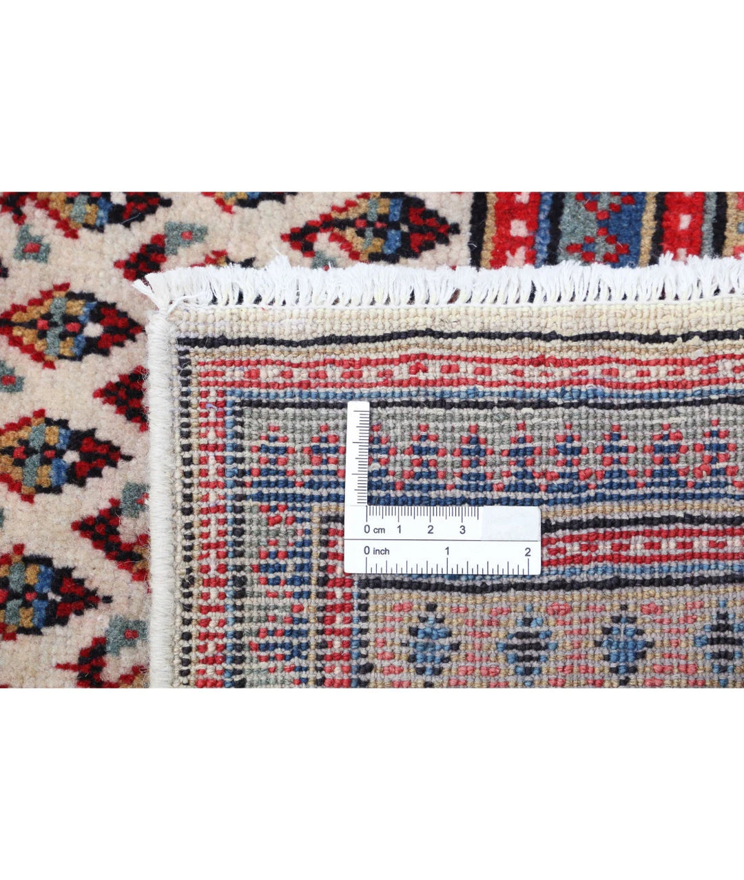 Ivory Persian Mir Saraband Rug 7' 9" x 9' 11" Hand-Knotted | No. AT33349