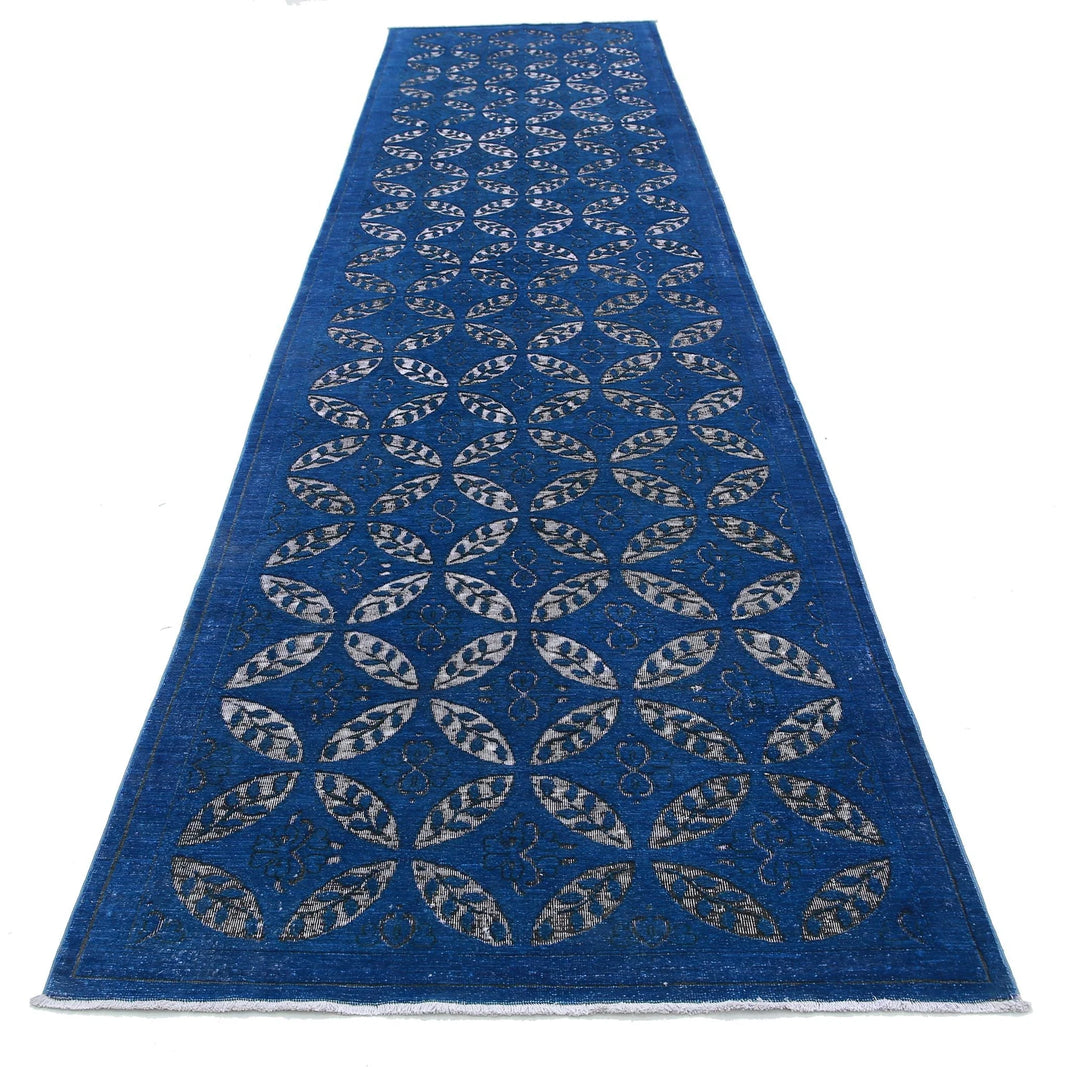 Afghan Onyx Runner Rug 3' 9" x 16' 7" Hand-Knotted | No. AT33439