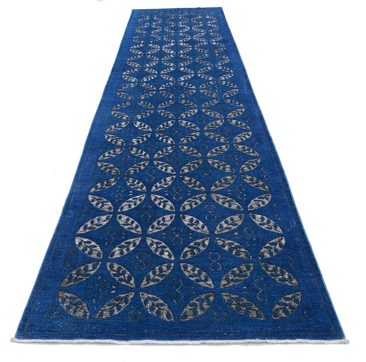 Afghan Onyx Runner Rug 3' 9" x 16' 7" Hand-Knotted | No. AT33439