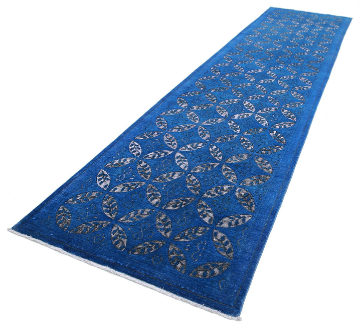 Afghan Onyx Runner Rug 3' 9" x 16' 7" Hand-Knotted | No. AT33439