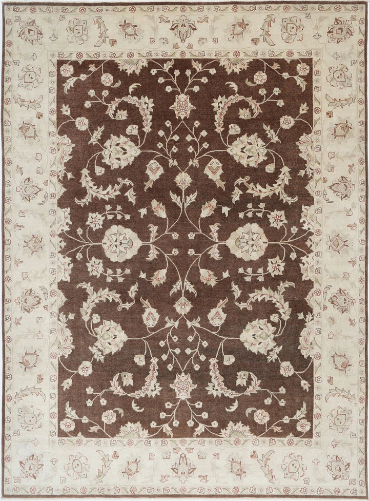 Indian Ziegler Rug 8' 8" x 11' 1" Hand-Knotted | No. AT33543