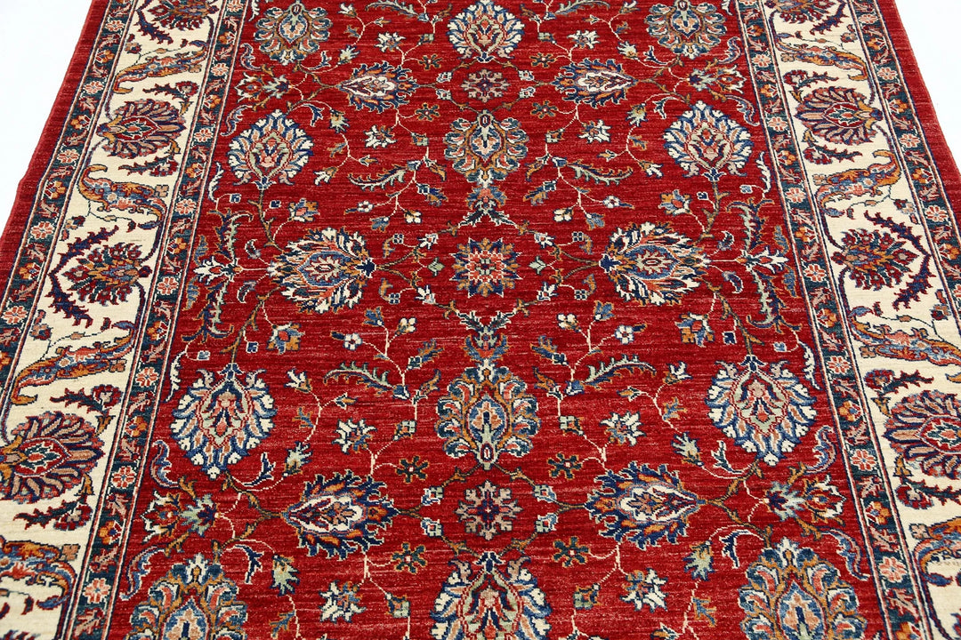 Afghan Ziegler Farhan Rug 5'7" x 7'10" Hand-Knotted | No. AT33678