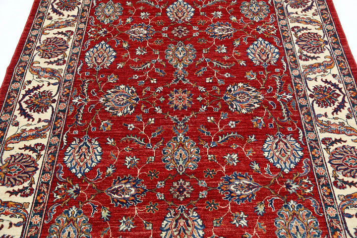 Afghan Ziegler Farhan Rug 5'7" x 7'10" Hand-Knotted | No. AT33678