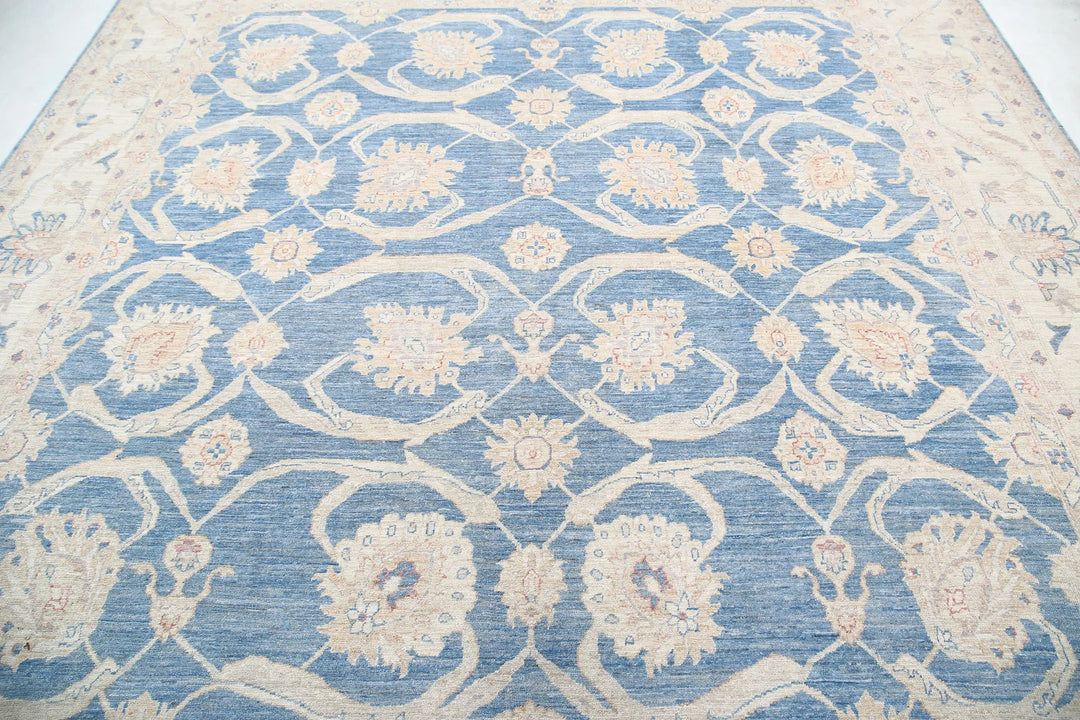 Afghan Serenity Rug 9' 2" x 10' 0" Hand-Knotted | No. AT33813