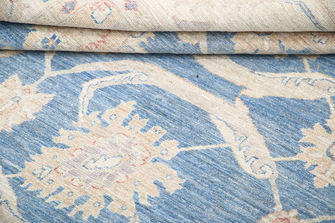 Afghan Serenity Rug 9' 2" x 10' 0" Hand-Knotted | No. AT33813