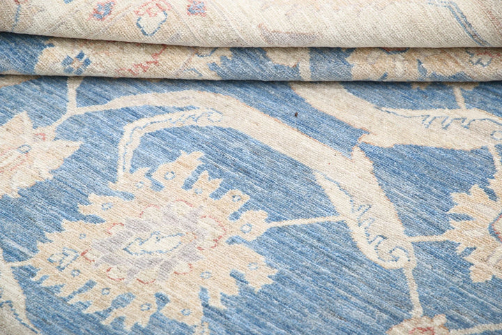 Afghan Serenity Rug 9' 2" x 10' 0" Hand-Knotted | No. AT33813