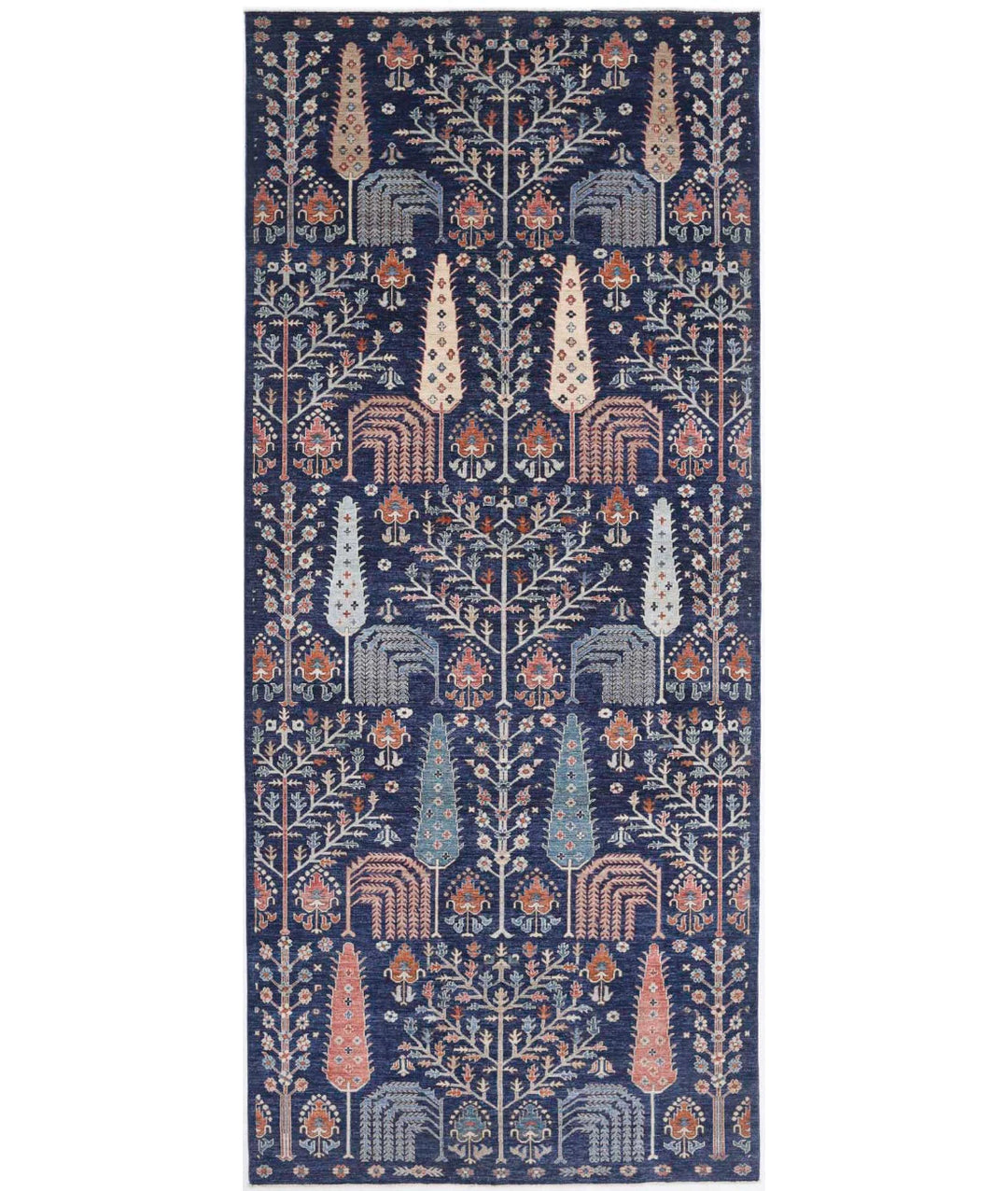 Afghan Bakshaish Runner Rug 6' 2" x 14' 8" Hand-Knotted | No. AT33992