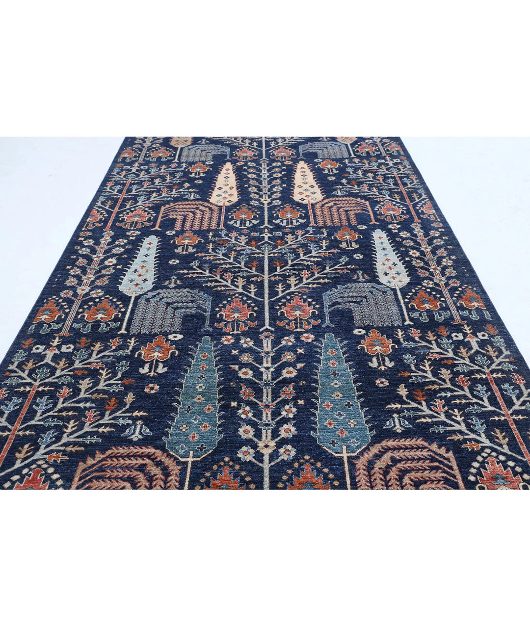 Afghan Bakshaish Runner Rug 6' 2" x 14' 8" Hand-Knotted | No. AT33992