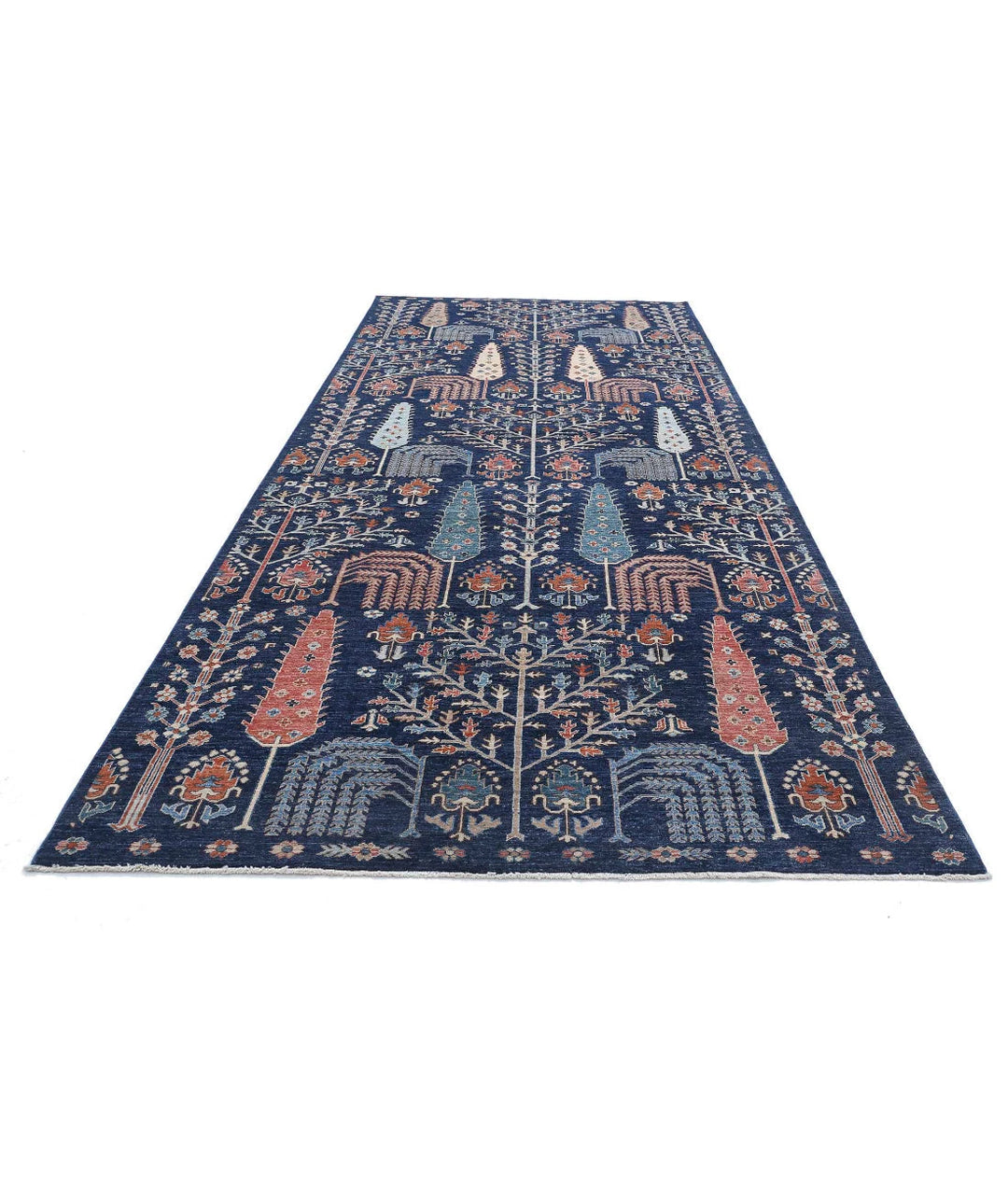 Afghan Bakshaish Runner Rug 6' 2" x 14' 8" Hand-Knotted | No. AT33992