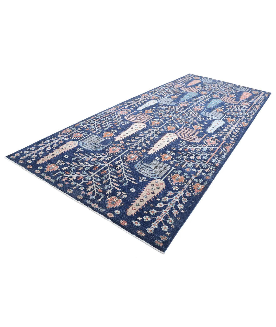 Afghan Bakshaish Runner Rug 6' 2" x 14' 8" Hand-Knotted | No. AT33992