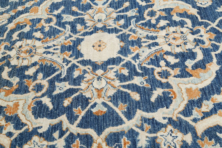 Afghan Oushak Rug 9' 2" x 12' 11" Hand-Knotted | No. AT34078