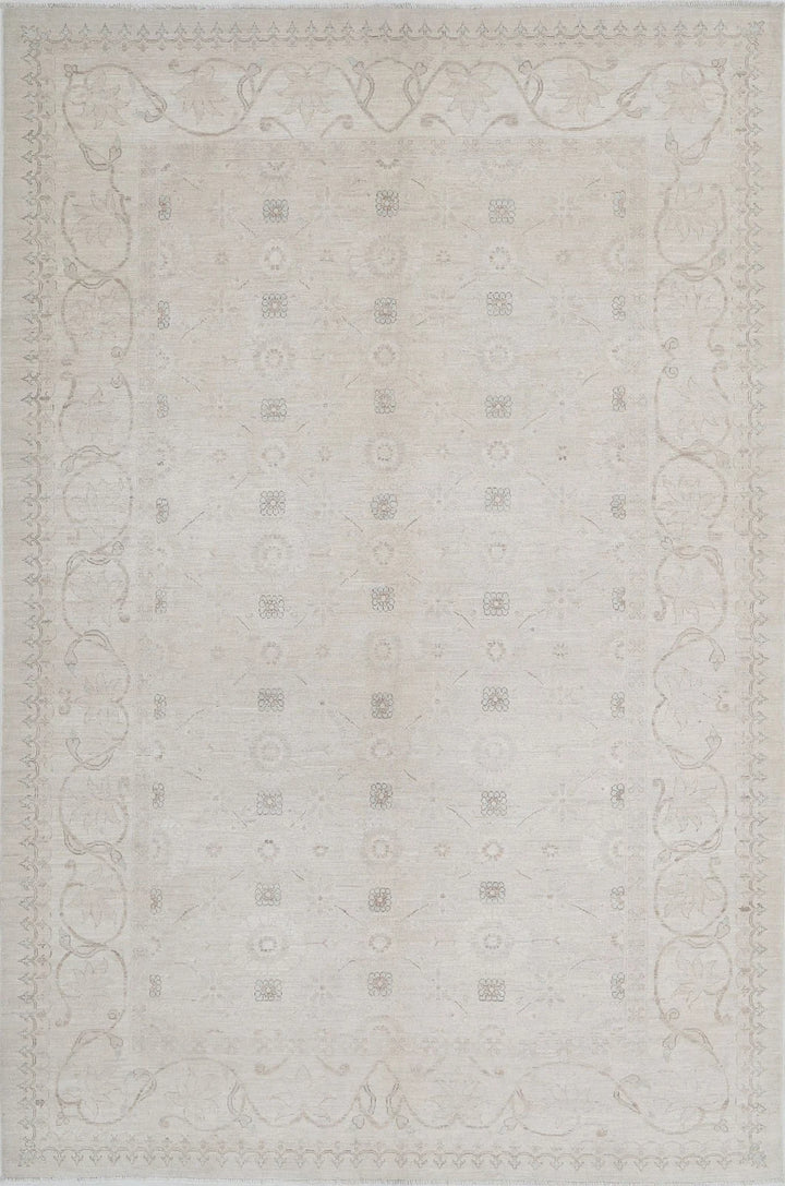 Afghan Serenity Rug 6' 6" x 9' 10" Hand-Knotted | No. AT34115