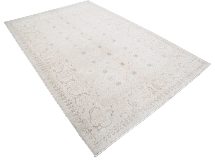 Afghan Serenity Rug 6' 6" x 9' 10" Hand-Knotted | No. AT34115