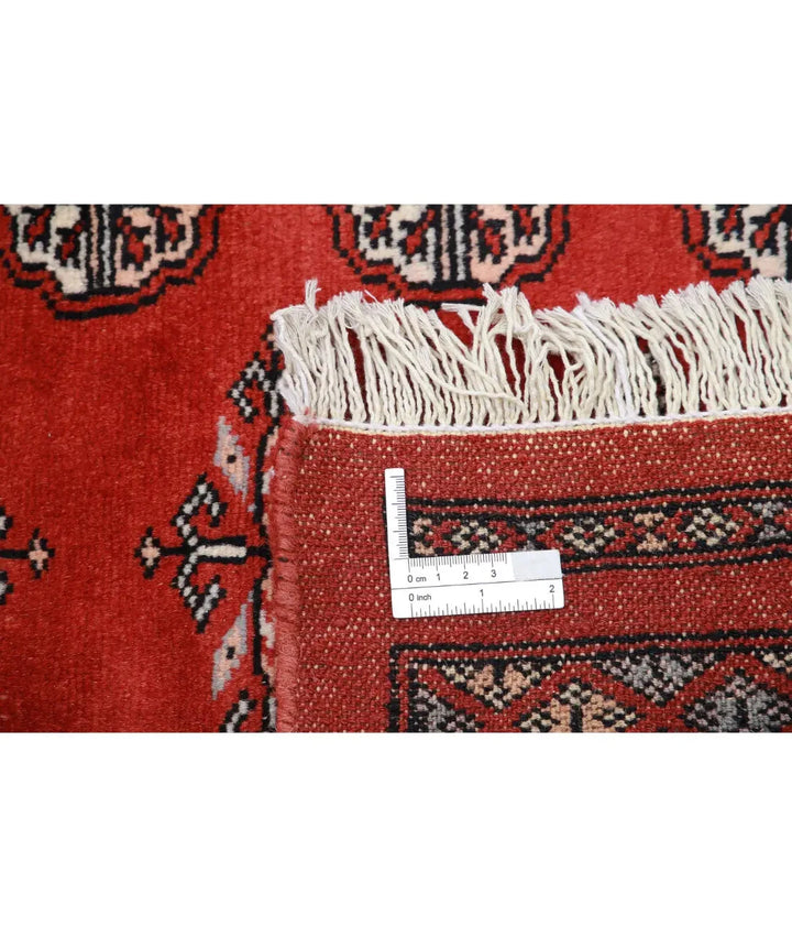 Pakistani Bokhara Rug 7' 11" x 10' 0" Hand-Knotted | No. AT34204