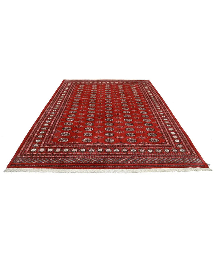 Pakistani Bokhara Rug 7' 11" x 10' 0" Hand-Knotted | No. AT34204