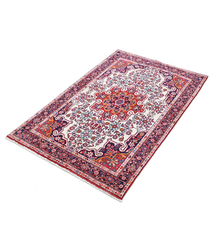 Persian Hamadan Rug 3' 3" x 5' 1" Hand-Knotted | No. AT34211