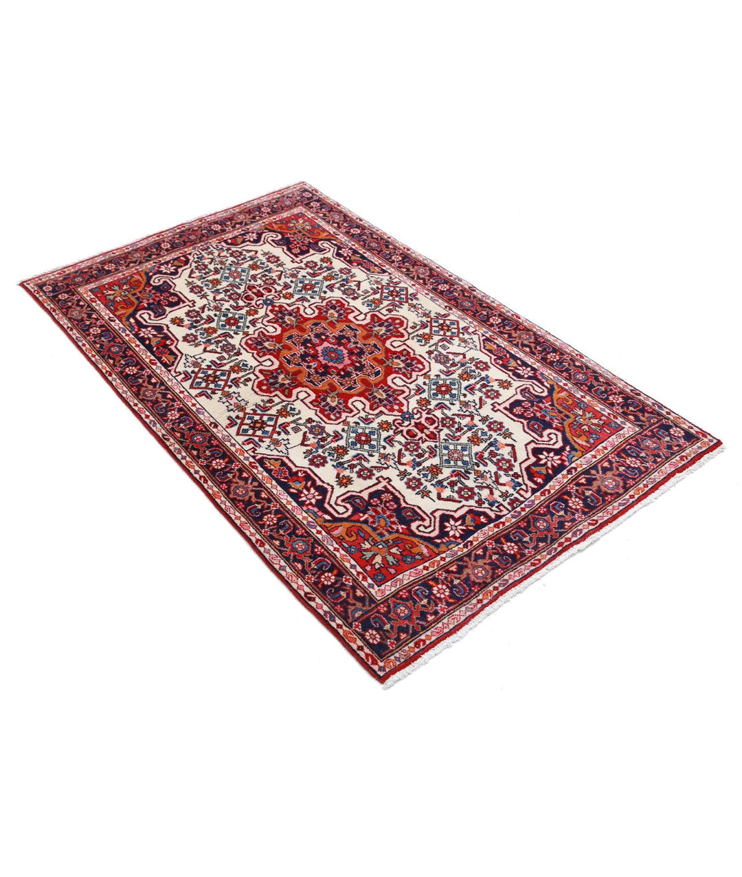 Persian Hamadan Rug 3' 3" x 5' 1" Hand-Knotted | No. AT34211