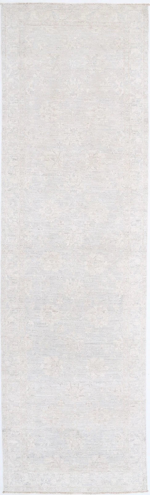 Afghan Runner Rug 3' 11" x 14' 2" Hand-Knotted | No. AT34272
