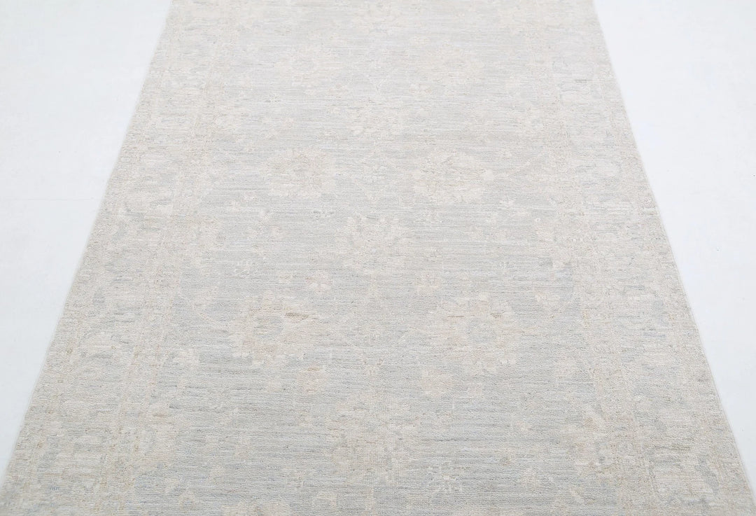 Afghan Runner Rug 3' 11" x 14' 2" Hand-Knotted | No. AT34272