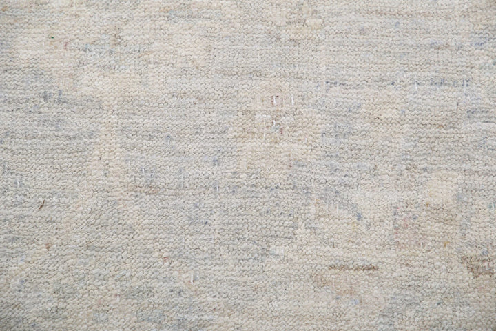 Afghan Runner Rug 3' 11" x 14' 2" Hand-Knotted | No. AT34272