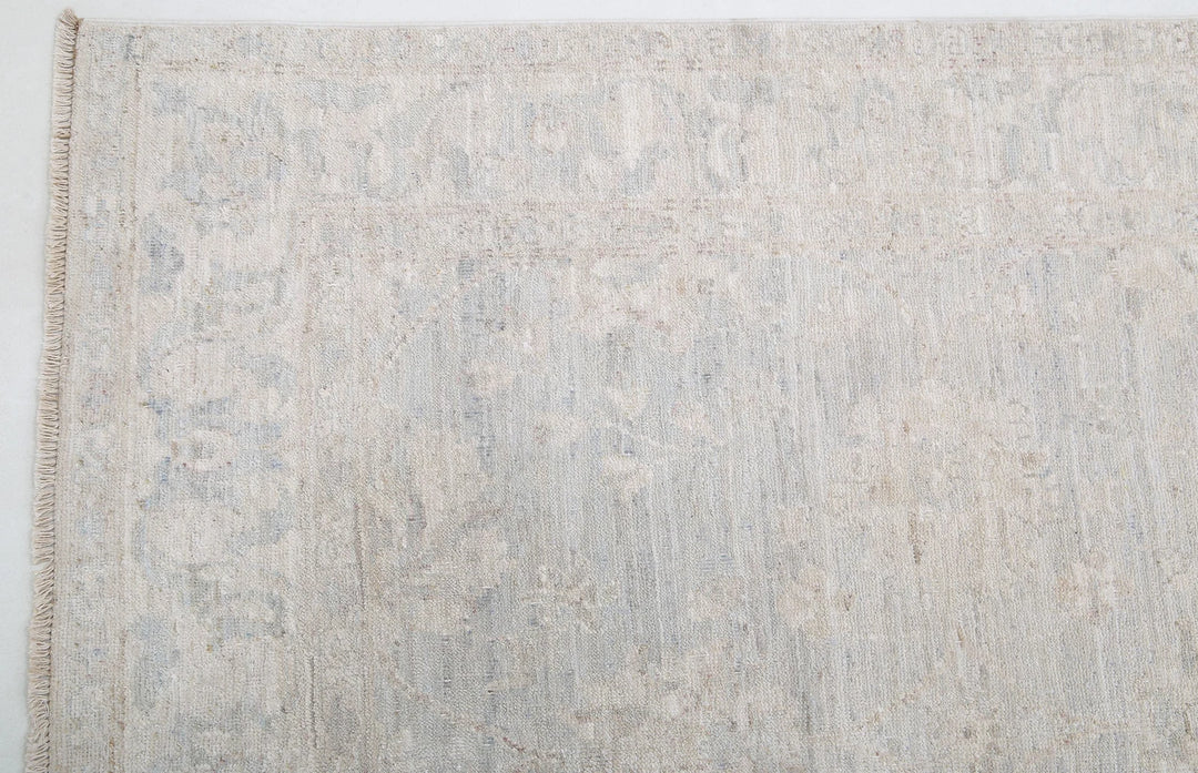 Afghan Runner Rug 3' 11" x 14' 2" Hand-Knotted | No. AT34272
