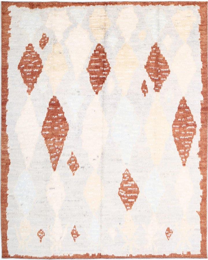 Afghan Tribal Rug 8' 2" x 10' 0" Hand-Knotted | No. AT34290
