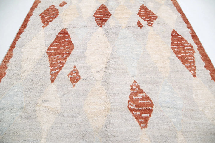 Afghan Tribal Rug 8' 2" x 10' 0" Hand-Knotted | No. AT34290