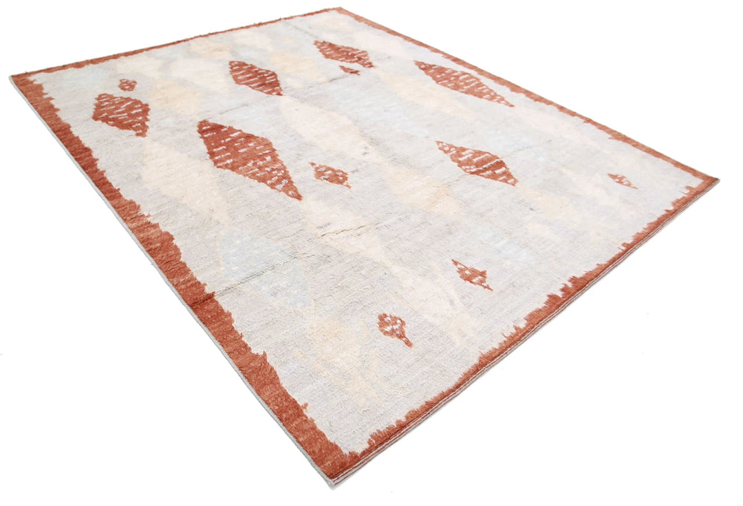 Afghan Tribal Rug 8' 2" x 10' 0" Hand-Knotted | No. AT34290