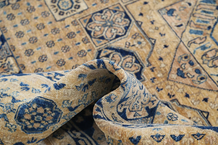 Afghan Mamluk Rug 6' 7" x 9' 3" Hand-Knotted | No. AT34299