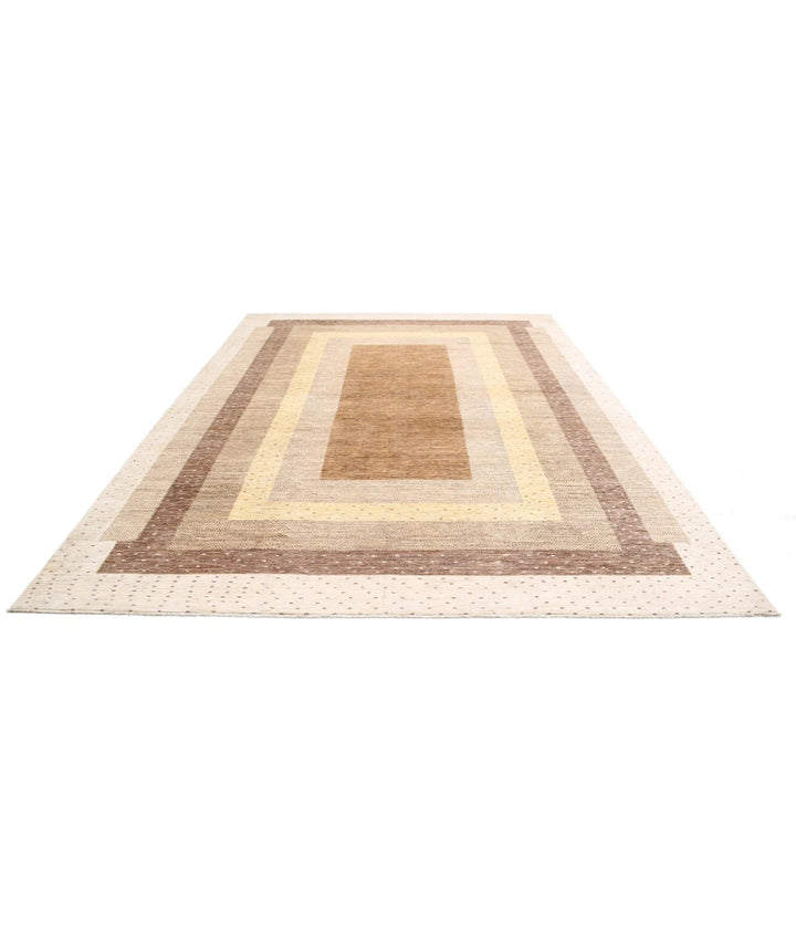 Afghan Gabbeh Rug 8' 8" x 11' 10" Hand-Knotted | No. AT34338