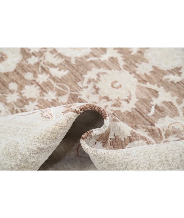 Brown Afghan Serenity Rug 7' 11" x 9' 6" Hand-Knotted | No. AT343740