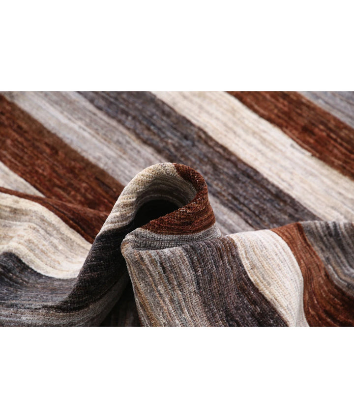 Afghan Modcar Rug 6' 5" x 8' 0" Hand-Knotted | No. AT34384