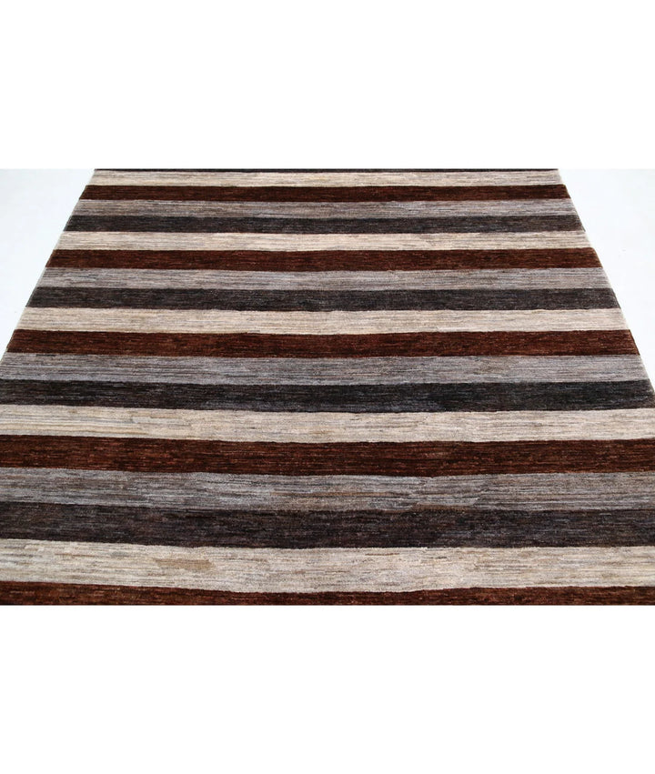 Afghan Modcar Rug 6' 5" x 8' 0" Hand-Knotted | No. AT34384