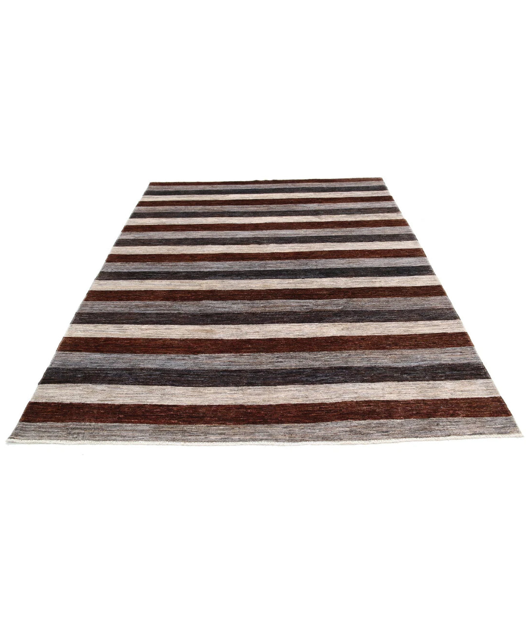 Afghan Modcar Rug 6' 5" x 8' 0" Hand-Knotted | No. AT34384