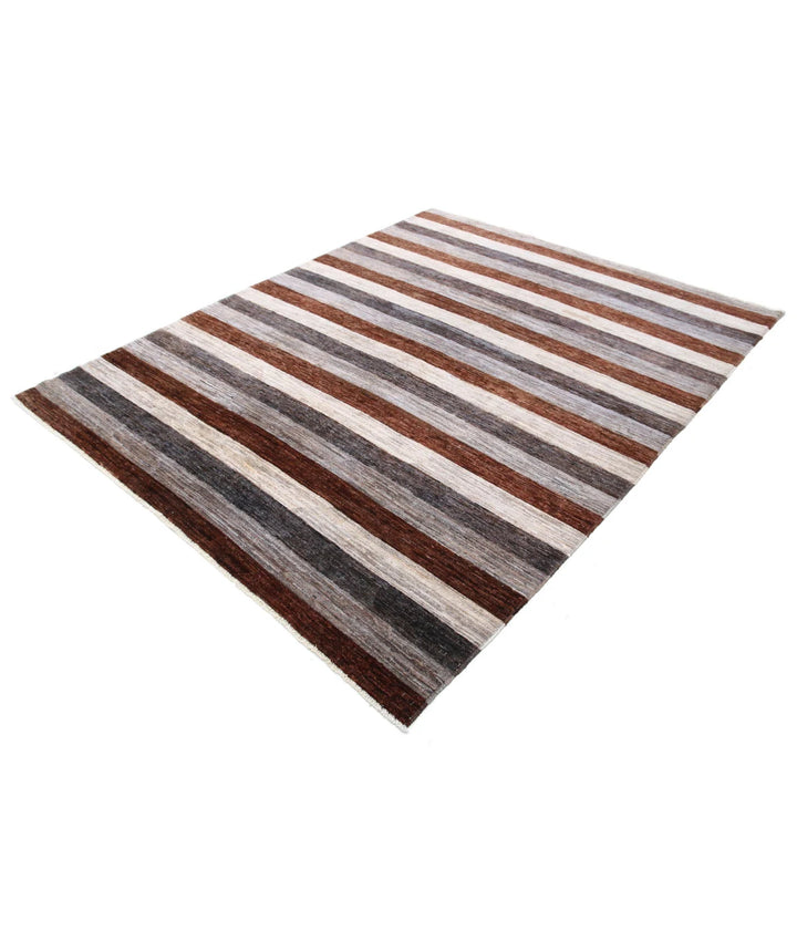 Afghan Modcar Rug 6' 5" x 8' 0" Hand-Knotted | No. AT34384