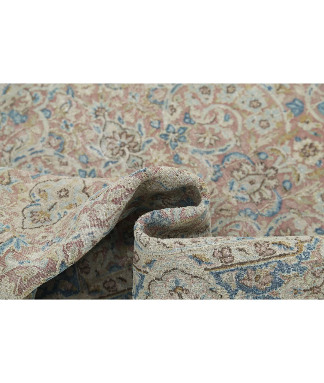 Persian Kerman Runner Rug 3' 8" x 9' 6" Hand-Knotted | No. AT34473