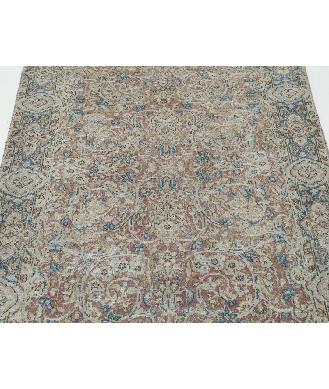 Persian Kerman Runner Rug 3' 8" x 9' 6" Hand-Knotted | No. AT34473