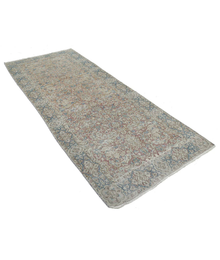 Persian Kerman Runner Rug 3' 8" x 9' 6" Hand-Knotted | No. AT34473