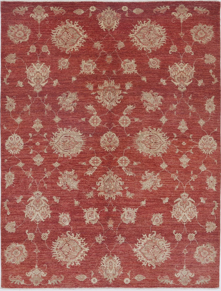 Afghan Oriental Rug 4' 10" x 6' 6" Hand-Knotted | No. AT34543