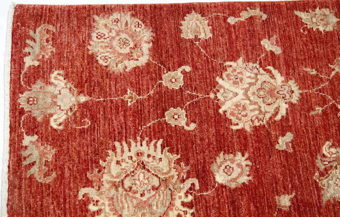 Afghan Oriental Rug 4' 10" x 6' 6" Hand-Knotted | No. AT34543