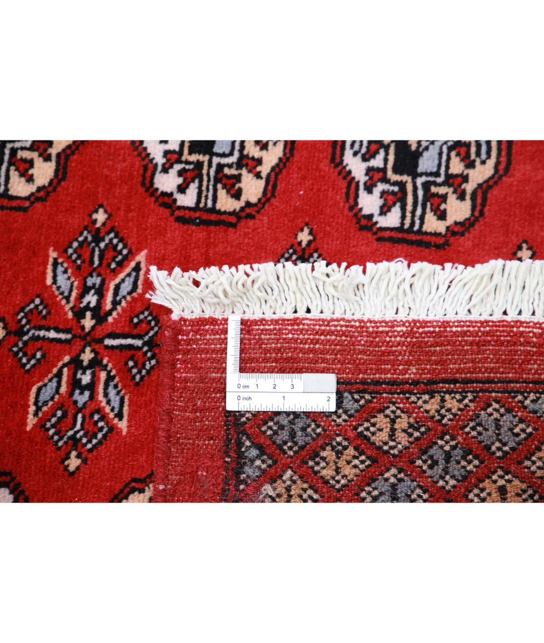 Pakistani Bokhara Rug 8' 1" x 9' 9" Hand-Knotted | No. AT34585