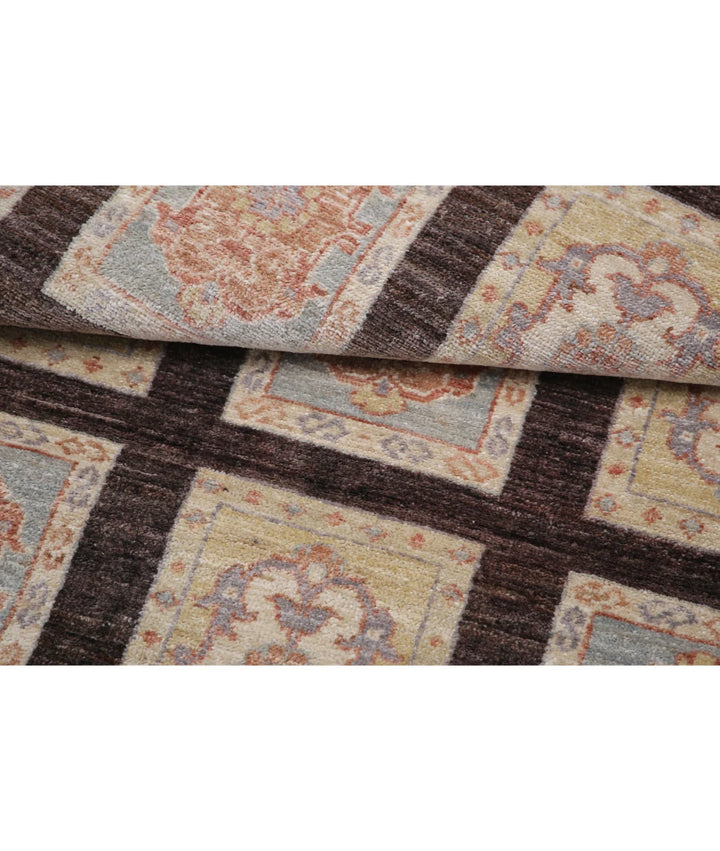 Brown Afghan Bakhtiari Rug 3' 0" x 5' 2" Hand-Knotted | No. AT34664