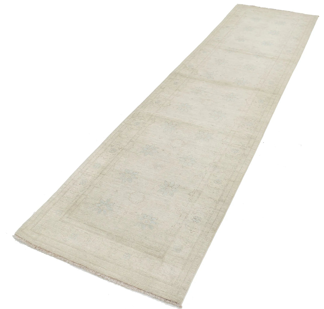 Afghan Serenity Runner Rug 2' 9" x 10' 8" Hand-Knotted | No. AT34679
