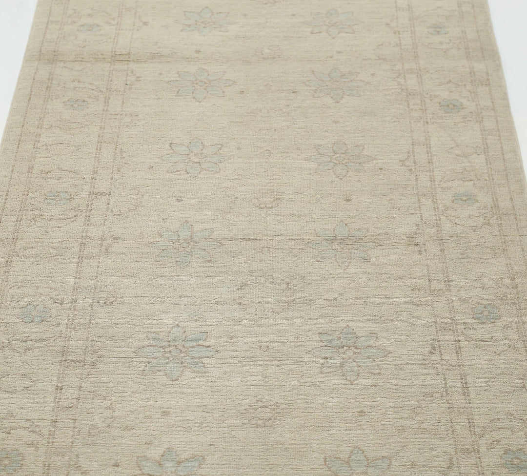 Afghan Serenity Runner Rug 2' 9" x 10' 8" Hand-Knotted | No. AT34679