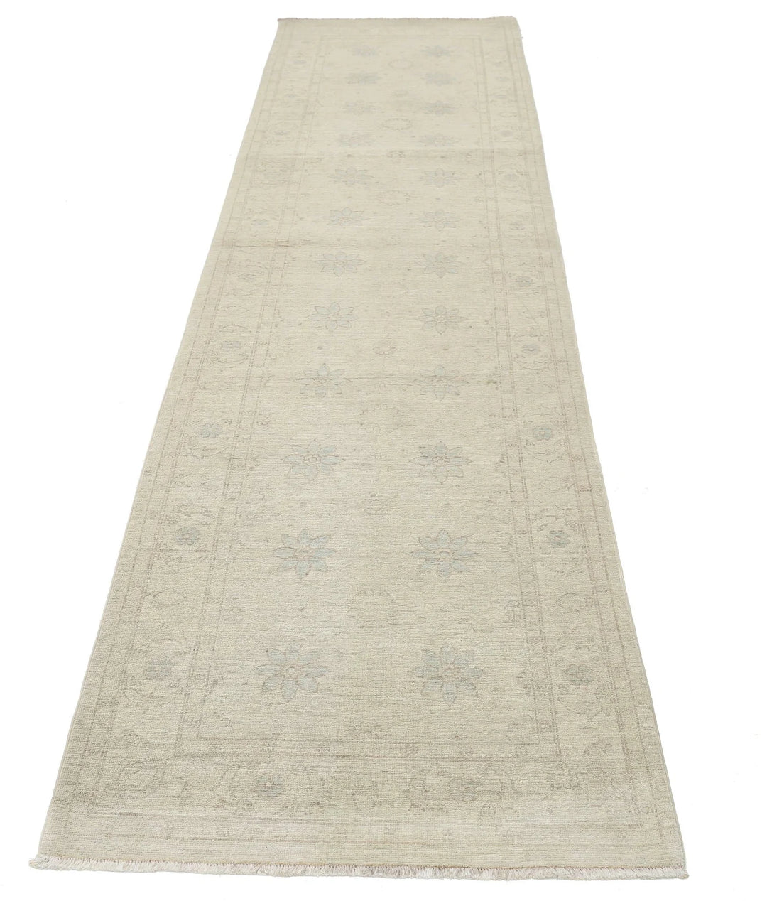 Afghan Serenity Runner Rug 2' 9" x 10' 8" Hand-Knotted | No. AT34679
