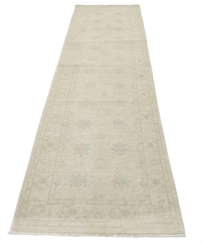 Afghan Serenity Runner Rug 2' 9" x 10' 8" Hand-Knotted | No. AT34679