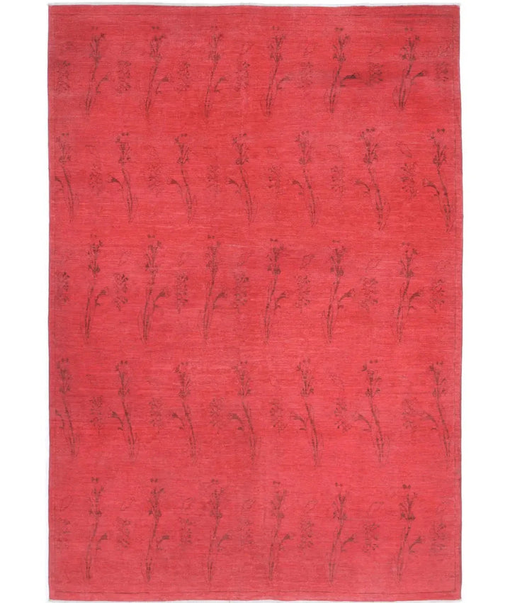 Hand Knotted Overdye Wool Rug 5' 11" x 8' 8" - No. AT34689