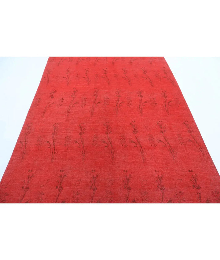 Hand Knotted Overdye Wool Rug 5' 11" x 8' 8" - No. AT34689