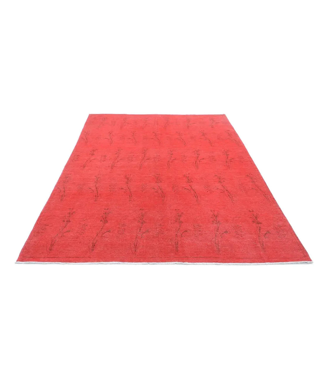 Hand Knotted Overdye Wool Rug 5' 11" x 8' 8" - No. AT34689